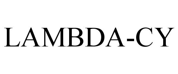 Trademark Logo LAMBDA-CY