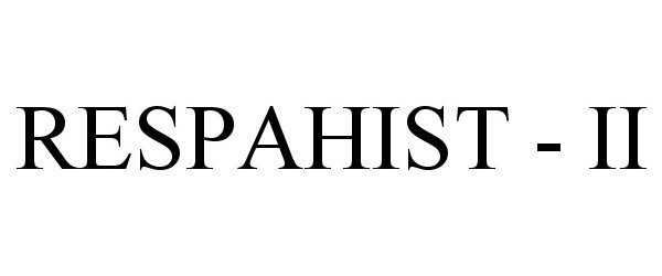 Trademark Logo RESPAHIST - II