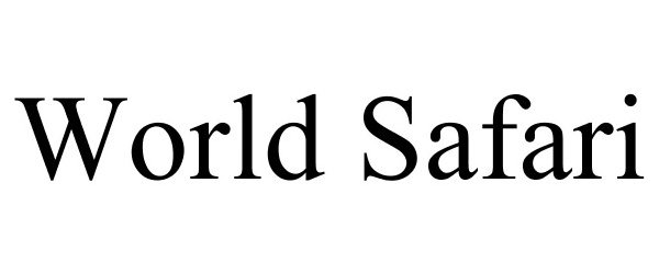 Trademark Logo WORLD SAFARI