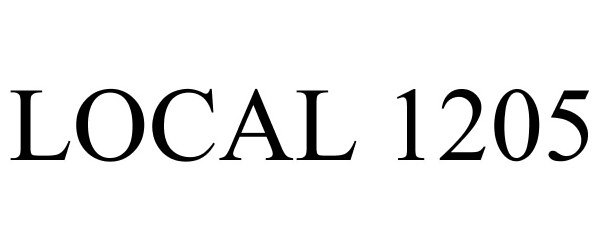 Trademark Logo LOCAL 1205