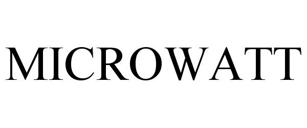 Trademark Logo MICROWATT