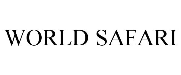 Trademark Logo WORLD SAFARI
