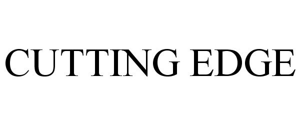 Trademark Logo CUTTING EDGE
