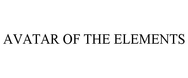 Trademark Logo AVATAR OF THE ELEMENTS