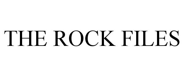 Trademark Logo THE ROCK FILES