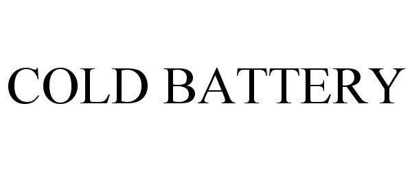 Trademark Logo COLD BATTERY