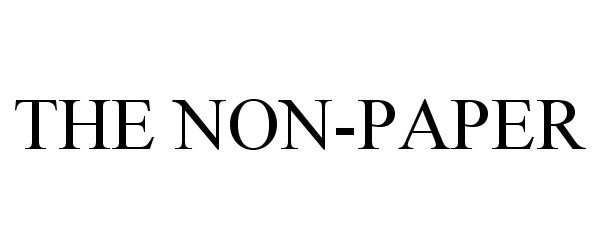 Trademark Logo THE NON-PAPER