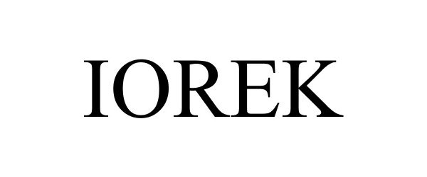 Trademark Logo IOREK