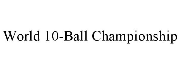  WORLD 10-BALL CHAMPIONSHIP