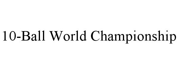  10-BALL WORLD CHAMPIONSHIP