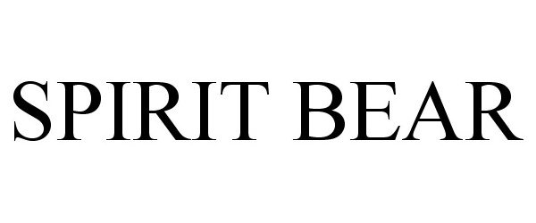 Trademark Logo SPIRIT BEAR