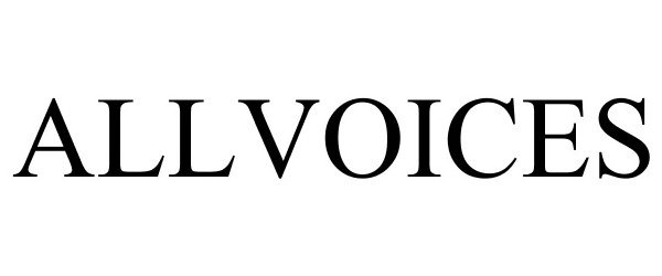 Trademark Logo ALLVOICES