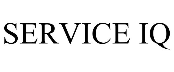 Trademark Logo SERVICE IQ