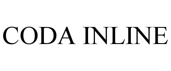 Trademark Logo CODA INLINE