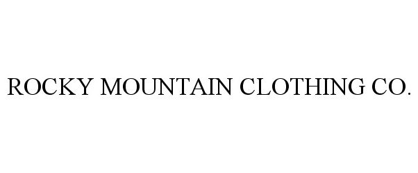  ROCKY MOUNTAIN CLOTHING CO.
