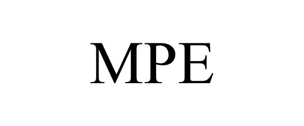 Trademark Logo MPE