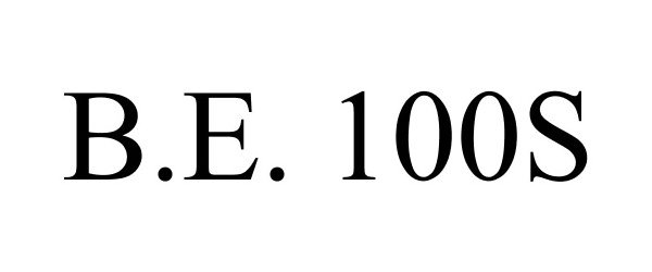 Trademark Logo B.E. 100S