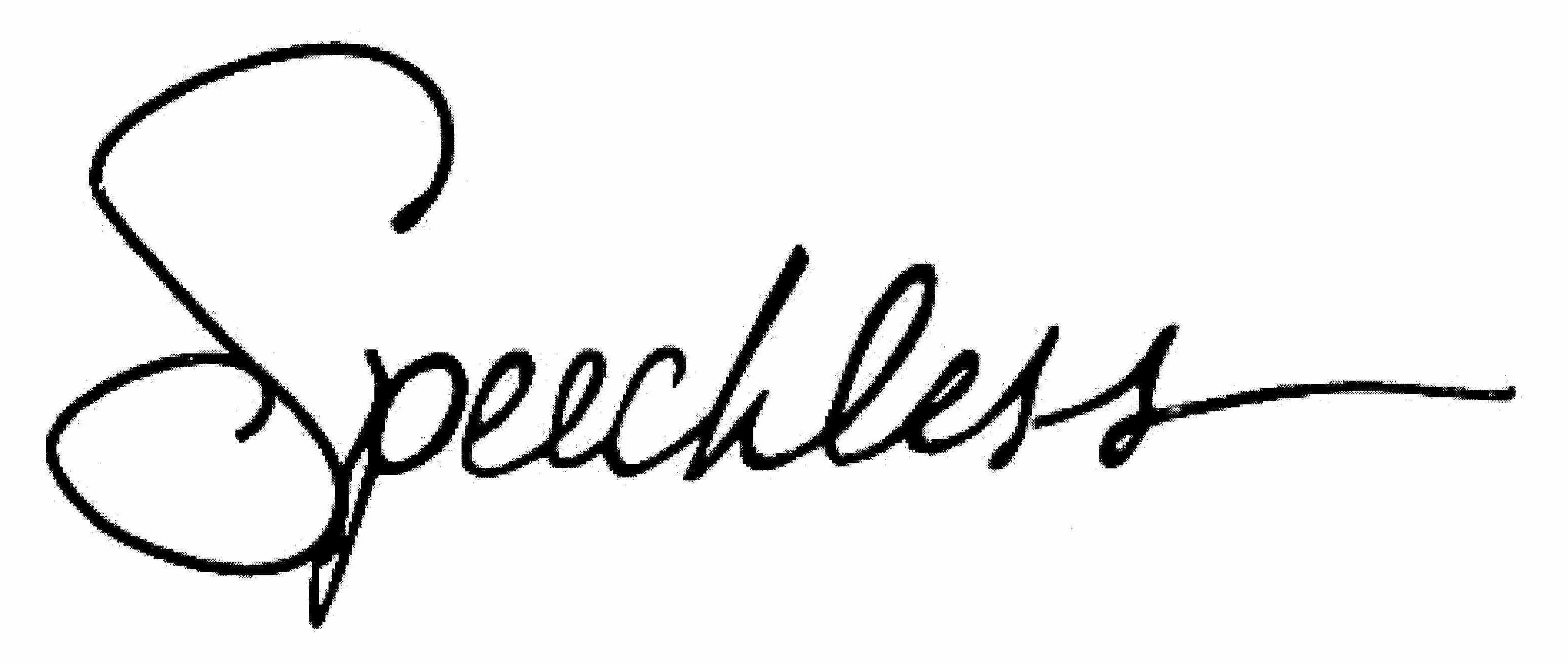 Trademark Logo SPEECHLESS
