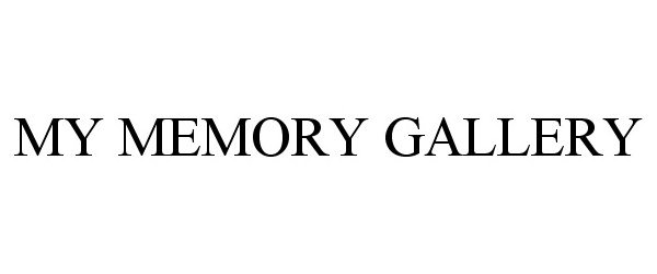 MY MEMORY GALLERY