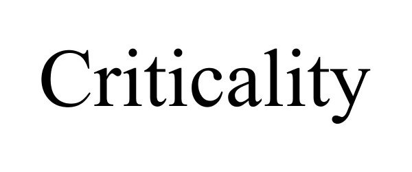 Trademark Logo CRITICALITY