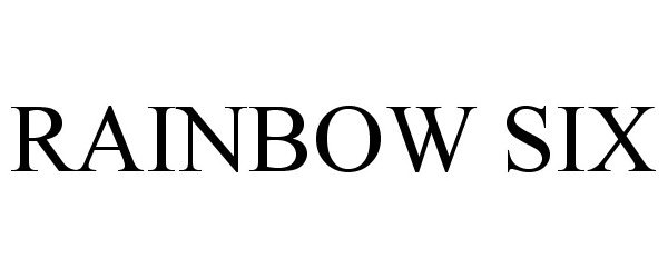 Trademark Logo RAINBOW SIX
