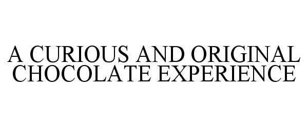  A CURIOUS AND ORIGINAL CHOCOLATE EXPERIENCE