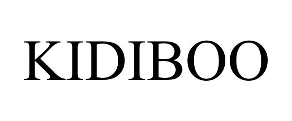 Trademark Logo KIDIBOO