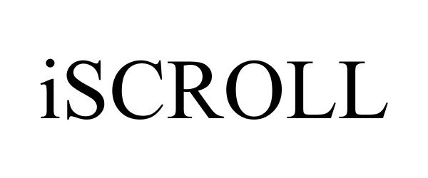 Trademark Logo ISCROLL