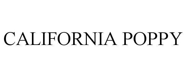Trademark Logo CALIFORNIA POPPY