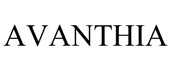 Trademark Logo AVANTHIA