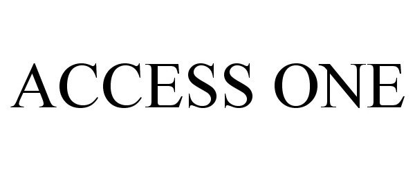  ACCESS ONE