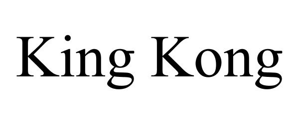 Trademark Logo KING KONG