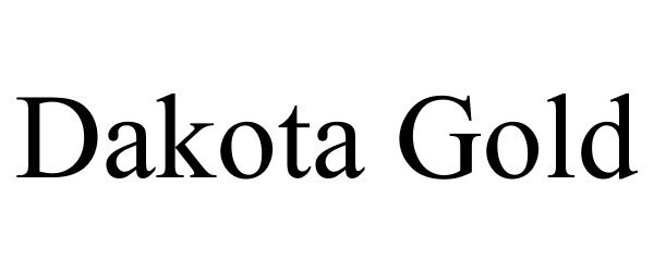 Trademark Logo DAKOTA GOLD