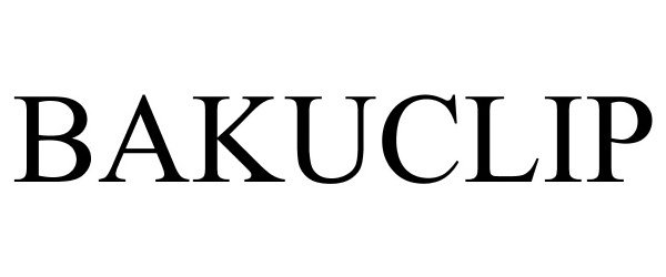 Trademark Logo BAKUCLIP
