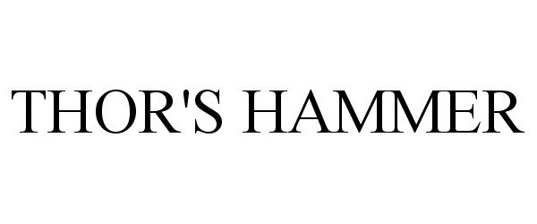 Trademark Logo THOR'S HAMMER