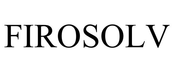 Trademark Logo FIROSOLV