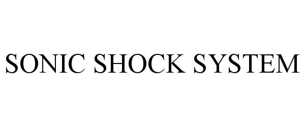  SONIC SHOCK SYSTEM