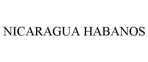 Trademark Logo NICARAGUA HABANOS