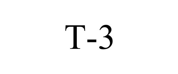Trademark Logo T-3