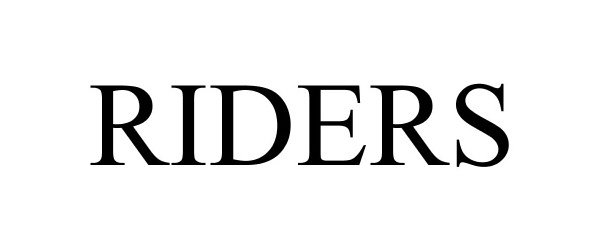 Trademark Logo RIDERS