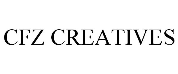 Trademark Logo CFZ CREATIVES