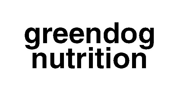 Trademark Logo GREENDOG NUTRITION