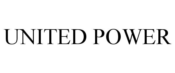 Trademark Logo UNITED POWER