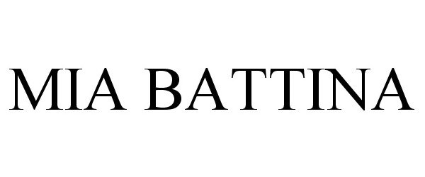 Trademark Logo MIA BATTINA