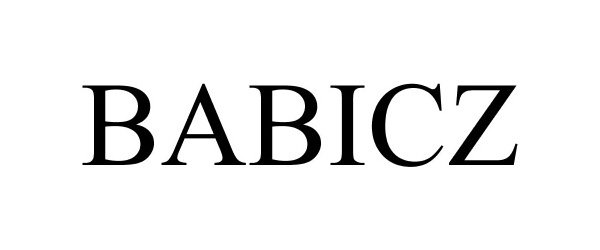 Trademark Logo BABICZ