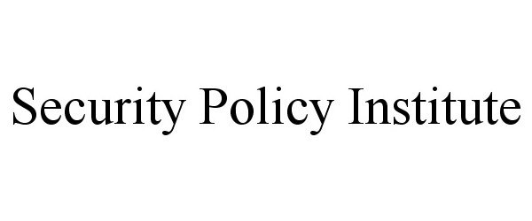 Trademark Logo SECURITY POLICY INSTITUTE