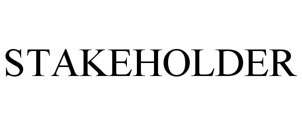 Trademark Logo STAKEHOLDER