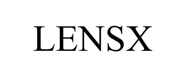 Trademark Logo LENSX