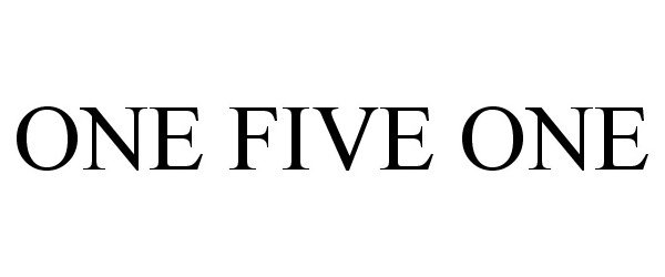  ONE FIVE ONE