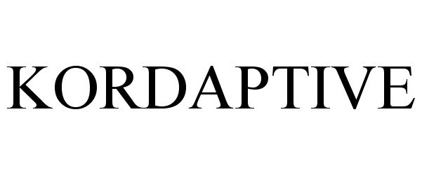 Trademark Logo KORDAPTIVE